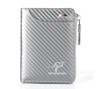 WondFans Luvtoo Kangaroo Men’s RFID Blocking Wallet, Multi-Function Credit Card Holder (Carbon Sliver)