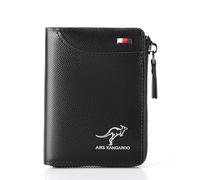 WondFans Luvtoo Kangaroo Men’s RFID Blocking Wallet, Multi-Function Credit Card Holder (LP-Black)