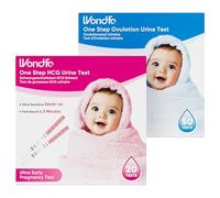 Wondfo Ovulation Test Strips Pregnancy Test Strips for Trying to Conceive Combo Kit 50 Pack LH and 20 Pack HCG