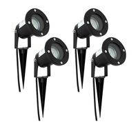Wondlumi 4X Garden Spike Lights, Upgraded GU10 Spot Light Mains Powered 240V Landscape Spotlights IP65 Waterproof Outdoor Garden Uplights for Pathway Yard Patio, No Bulbs