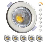 Wondlumi 6X 10W Dimmable Downlights for Ceiling IP44 5000K Cutout ø65-88mm
