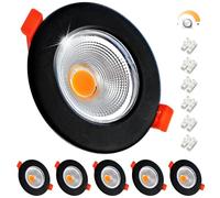 Wondlumi 6X 10W LED Recessed Ceiling Lights Dimmable COB 850lm Warm White
