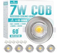 Wondlumi 6X LED Downlights Ceiling 7W, Ultra Slim Downlights for Ceiling Cool White 5000K 240V, 600lm Spot Lights for Bathroom Bedroom Living Room
