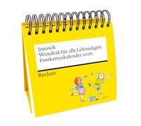 Wondrak für alle Lebenslagen. Postkartenkalender 2026: Mit Zitaten und Illustrationen von Janosch - Ausgezeichnet mit dem Kalenderpreis des Deutschen ... 53 perforierten Postkarten zum Heraustrennen