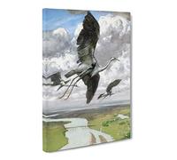 Wondrous Birds By Hans Thoma Canvas Print | Gallery Wrapped 30mm Frame Wall Art | 20x14 inches | Ready to Hang | Classic Bird Picture | Living Room Bedroom Lounge Office