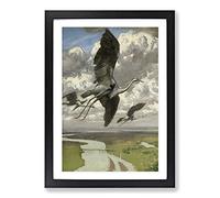 Wondrous Birds by Hans Thoma Framed Print | A2 Black Framed Wall Art | Ready to Hang | Modern Nature Picture | Living Room Bedroom Lounge Office