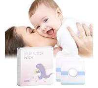 WONDSIGHIN Baby Belly Navel Patches, Waterproof Cotton Pads for Baby Belly Button, Infant Umbilical Patch, Belly Button Patch for Baby Newborn, 8×8cm, 10 Pcs