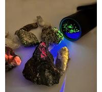 wondsunson High Power 254nm Shortwave UV Light Flashlight, SW ZWB3 Filter UVC Rechargeable Flashlight for Minerals Detection