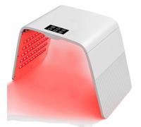 WONEDIRR LED Face Mask Light: Lightweight and Foldable Red Light Mask - 7 Colos LED Infrared Light - 140 High-Efficiency LED Beads Light Lamp for Skincare