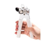Wonforic can opener Manual,Heavy Duty Stainless Steel hand can opener smooth edge and Bottle Openers,Can Opener with Comfort Anti-Slip Handles,Easy held turn Kitchen Gadgets for Kitchen,Camping,Senior