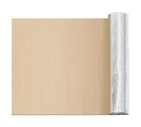 WONGBOM Automotive Heat Insulation & Sound Deadening Pad, 3.67mm Thick Self-Adhesive Aluminum Foil Mat, Thermal Acoustic Barrier for Engine Hood, Trunk, Doors, Chassis, -40°C to 100°C Resistance