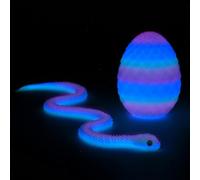 Wongify 3D Printed Snake Egg with Snake Inside, 24 in 3D Printed Animals Toys, Easter Basket Stuffers for Home & Office Decoration, Gift for Boys and Girls