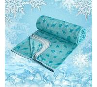 WONGS BEDDING Cooling Blanket for Night Sweats Summer Cool Blanket for Adult Hot Sleeper Throw Blanket for Bed Thin Breathable Comfortable, 200x220cm, Green