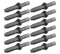 WONGWAI 12 PCS 5/8 Inch Wedge and Feather Shims, Heavy Duty Plug Wedges and Feather Shims for Concrete, Rock, Granite, Marble, Stone