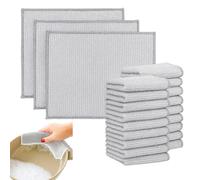 WonHey solara lux scrub cloths, 40PCS Multipurpose Dishwashing Rags, Non-Scratch Scouring Pads for Wet and Dry Use, Stainless Steel Wipes for Kitchen Cleaning, Pots, Sinks, Counters (20x20cm)