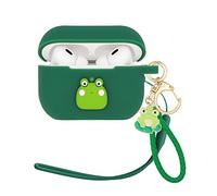 Wonhibo Cute Frog Airpods Pro 2 Case for Women, Kawaii Green Silicone Cover for Apple Airpod Pro 2nd with Keychain