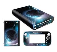 Wonhomke 1set Vinyl Skin for Nintendo Wii U Protective Cover Decal Wrapping Cover Game Console Decor Stickers Full Set Anti-scratch (005)