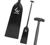 WONITAGO Dragon Boat Paddle Lightweight and Durable Full Carbon Fiber Dragon Boat Paddles, IDBF Approved, 120 cm/47 inch, Black