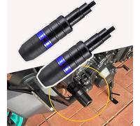Woniyal 1 Pair Motorcycle Frame Sliders Crash Protectors for Piaggio Vespa GTV 300 Via Montenapoleone (2010), CNC Aluminium Anti-Crash Engine Guard Pads Motorbike Falling Protection,Blue