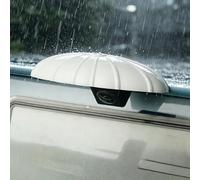 Woniyal 1Pc Rear View Camera Cover for Audi SQ7 2016-2025 2026, Car Rain Shield Anti Glare Reverse Backup Cam Protective Cap Visier License Plate Light,White