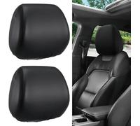 Woniyal 2 Pcs Car Headrest Covers for BMW X4 xDrive30i M40i X4 M, Vehicle Seat Neck Protector, Full Wrap-around Headrest Protectors, Breathable Faux Leather