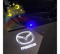 Woniyal 2 Pcs Car Welcome Door Light for Mazda Freestyle Cab I 2015-2018, Car Welcome Light Projection Lamp Personalized Door Lamp Welcome Puddle Lights,A