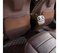 Woniyal 2 pcs Kick Mats Back Seat Protector for SUBARU Forester 2019-2023 2024 2025, Leather Seat Pad Rear Cover Protector Car Seat Back Anti Kick Mat,Brown