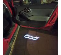 Woniyal 2 Pcs LED Car Door Light Projector for Fiat 500X 500 500L, Wireless Ghost Shadow Welcome Lamp Magnet Sensor Easy Installation HD Courtesy Lights