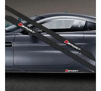 Woniyal 2 Pcs Side Skirt Stickers for Citroen Picasso C2 C3 C4 C5 C1 Elysium Cactus DS3, Carbon Fiber Decals Sporty Rocker Panel Protector Racing Stripe Body Decoration