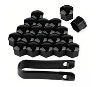 Woniyal 20 Pcs Car Wheel Nut Caps Bolt Covers for Omoda E5 2024 2025 2026, Tire Screw Cap Protection with Removal Tool Tyre Wheel Nut Covers Set,Black-21mm
