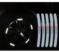 Woniyal 20 PCS Car Wheel Reflective Decorative Sticker for Isuzu Dmax D-max, Tire Rim Safety Warning Strip Wheel Hub Decals Anti-Scratch Exterior