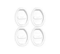 Woniyal 4 Pcs Car Door Lock Cover for Fo-rd Kuga 1 2 3, Doors Latch Guard Protection Shock Absorption Stickers Protective Pad Car Accessories,White-9.4 * 7cm