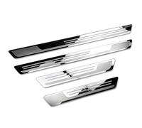 Woniyal 4 Pcs Car Door Sill Protector for Ford Focus KUGA S-Max Explorer Mondeo Everest Transit, Kick Plates Door Entry Guards Sill Scuff Cover Threshold Protection Sticker Accessories,A