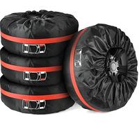 Woniyal 4 Pcs Spare Wheel Storage Bags for Renault Captur 2 E-Tech Hybrid 2020-2024 2025, Car Tyre Covers and 210D Oxford Waterproof Wheel Protectors Dustproof Tyre Protectors