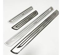 Woniyal 4 Pcs Stainless Steel Auto Sill Strips for Peugeot 2008 I 2016-2019, Scuff Guard Threshold Welcome Pedal Strip Cover Anti-slip and Anti-Scratch,Silver