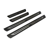 Woniyal 4 Pcs Stainless Steel Auto Sill Strips for Skoda Citigo/Citigo-e iV 2013-2021, Scuff Guard Threshold Welcome Pedal Strip Cover Anti-slip and Anti-Scratch, Carbon fiber black