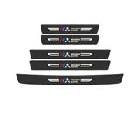 Woniyal 5 Pcs Car Door Sill Protector Strips for Mitsubishi Eclipse Cross 2018-2023, Carbon Fiber Car Door Sill Protectors Threshold Protection Sticker