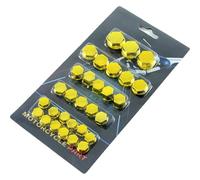 Woniyal 60pcs Motorcycle Screw Caps Fit for Honda ST 1300 Pan European 2003-2018, Bolt Covers Decorative Engine Nut Protection Chrome Styling Trim Fairing Accents,F