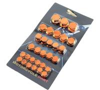 Woniyal 60pcs Motorcycle Screw Caps Fit for Kymco F9, Bolt Covers Decorative Engine Nut Protection Chrome Styling Trim Fairing Accents,E