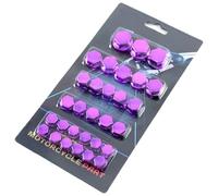 Woniyal 60pcs Motorcycle Screw Caps Fit for Yamaha Tracer 9 GT Tracer 9GT, Bolt Covers Decorative Engine Nut Protection Chrome Styling Trim Fairing Accents,D