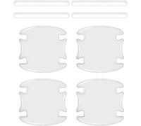 Woniyal Car Door Handle Protector for Citroen DS 3 (Phase I) 2009-2014 | 8 Pcs, Exterior Bowl Scratch Shield, Side Grip Overlay, Fingernail Mark Prevention, Paint Wear Defence Block
