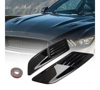 Woniyal Car Hood Vents for Bentley Continental GT 2004-2012, Car ABS Decorative Air Flow Intake Scoop Turbo Bonnet Vent Cover Hood for Bonnet Vent,Glossy black