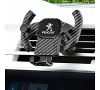 Woniyal Car Phone Holder Air Vent for Peugeot 207 Hatchback WA WC 2006-2013, Gravity Car Phone Mount 360° Rotatable Gravity Auto-Mobile Mount,carbon Fiber Appearance