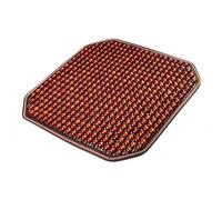 Woniyal Car Seat Cushion for Renault R5 R4 Clio Kangoo Scenic Megane E-Tech, Wood Beaded Auto Car Seat Bead Cover, Comfortable Wood Beaded Cover, Yellow Rosewood