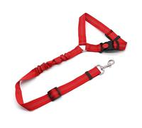 Woniyal Dog Car Seat Belt for Renault Clio Ⅳ 2012-2019, Dog Car Harness Lead with Elastic Bungee Buffer Strap Restraint Heavy Duty Pet Safety Leash,Red