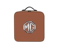 Woniyal EV Charging Cable Bag for MG MG6 II 2020 2021, Waterproof Portable EV Charging Cable Organiser Bag for Car Boot, Non-Slip Organiser,brown square