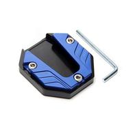 Woniyal Motorcycle Kickstand Extension Pad for Triumph Bonneville T120 Elvis Presley Edition (2024) CNC Aluminum Anti-Slip Side Stand Enlarger Support Plate 1 Piece,Blue
