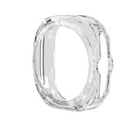 WONJOY Case Compatible with 2024 Samsung Galaxy Watch 7 Ultra 47mm, Soft TPU Bumper Clear Protective Cover for Men Women Accessories (Silver) (Transparent)