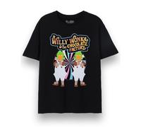 Wonka Adult Short Sleeved T-Shirt (Black) in Black | Size: 2XL Wonka Black 2XL