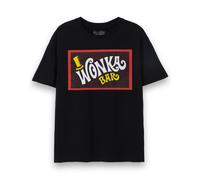 Wonka Adult Short Sleeved T-Shirt (Black) in Black | Size: Small Wonka Black S